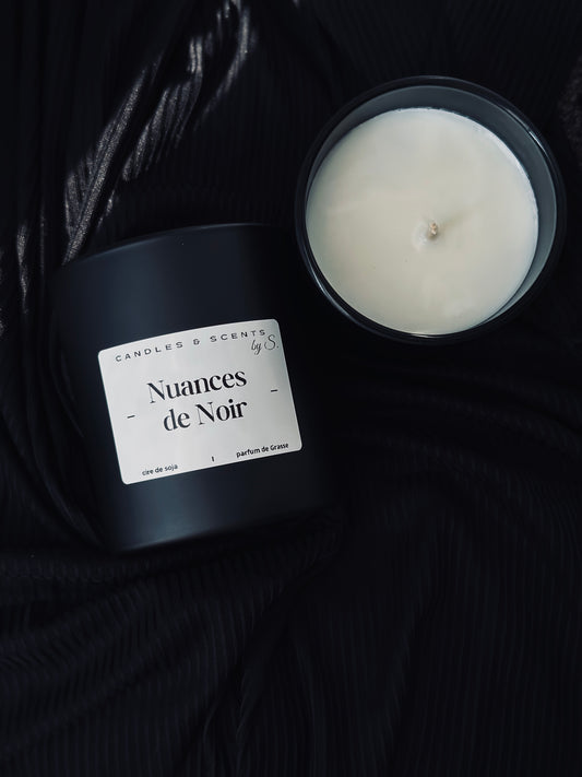 Bougie nuance de noire