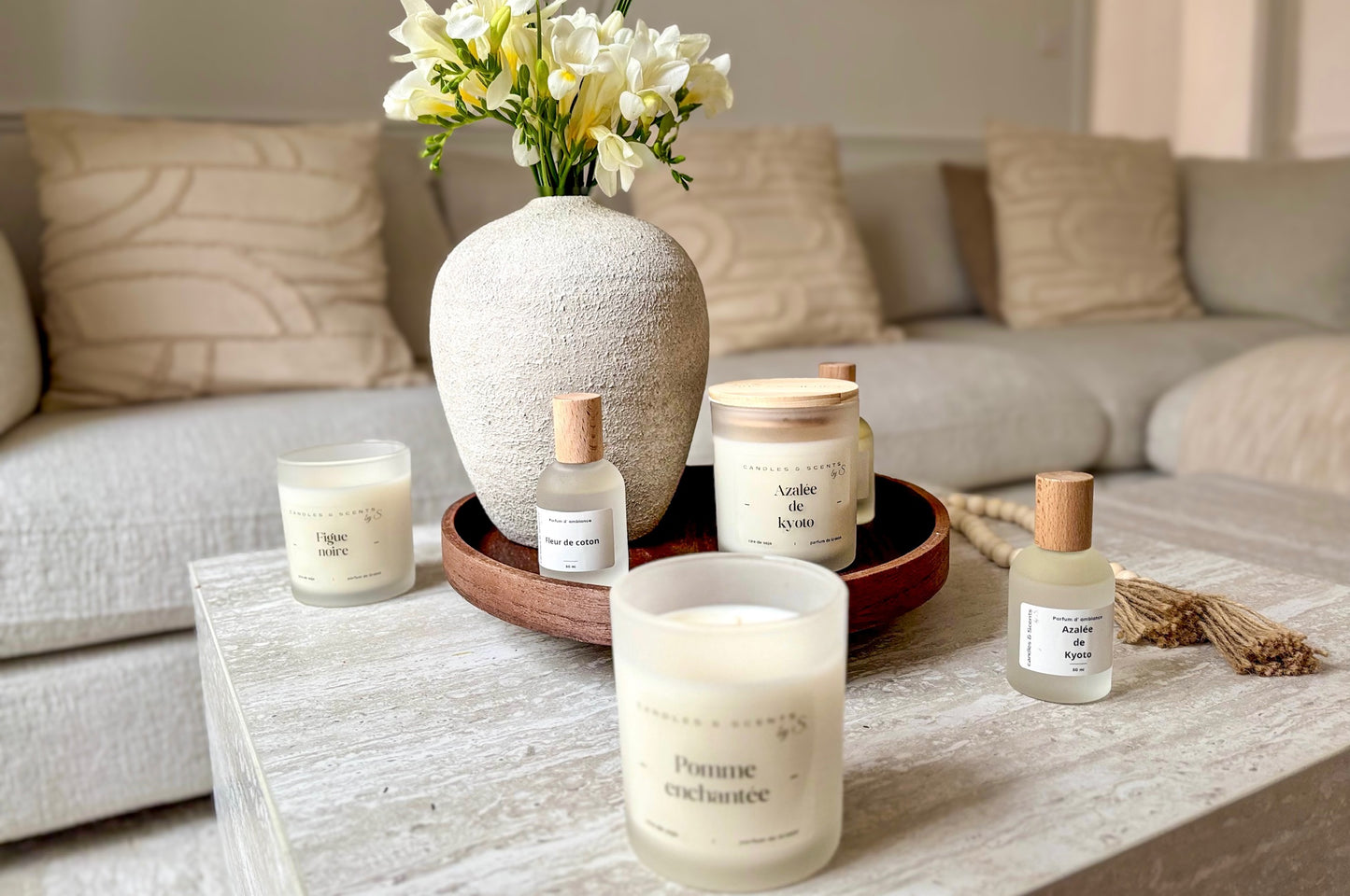 Coffret Duo – Bougie & Parfum d’ambiance au choix