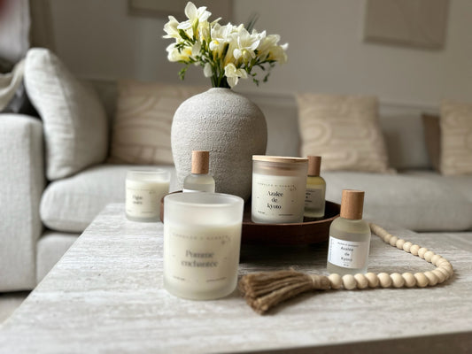 Coffret Duo – Bougie & Parfum d’ambiance au choix