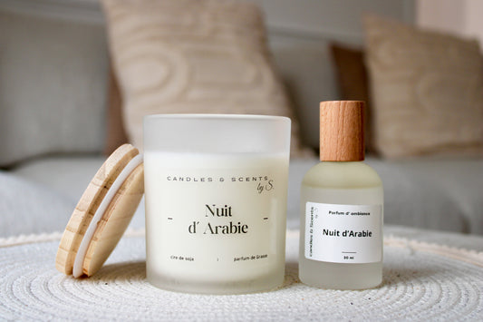Coffret Duo Signature – Bougie & Parfum d’ambiance au choix