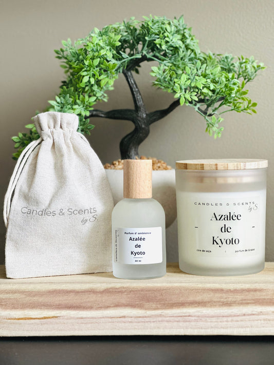 Coffret Duo – Bougie & Parfum d’ambiance au choix