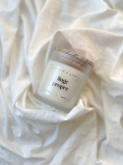 bougie linge propre
