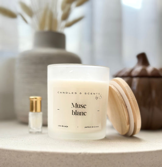 Musc Blanc - Bougie parfumée